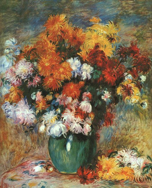 Pierre Renoir Bouquet de Chrysanthemes china oil painting image